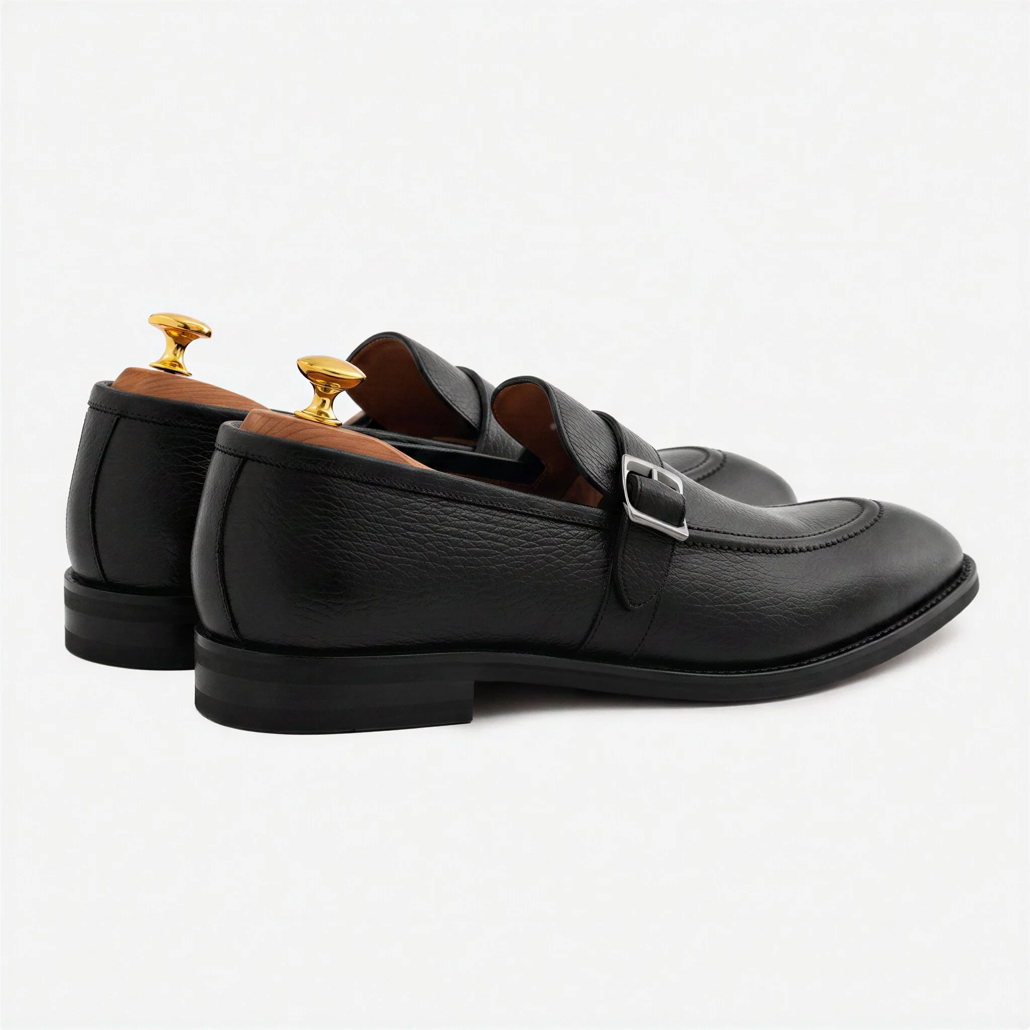 Archie Belted Loafer - Men’s Pebbled Leather - Image 15