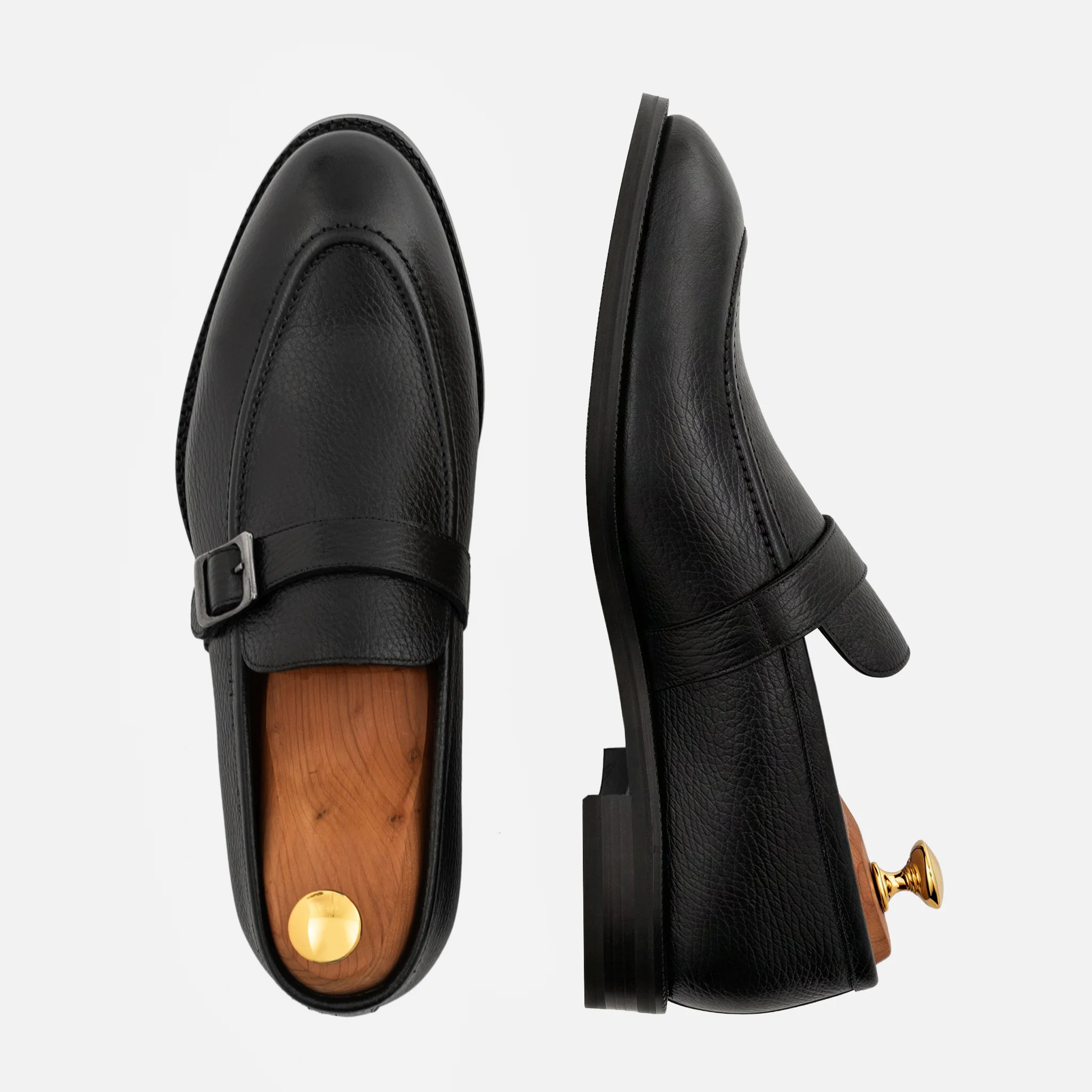 Archie Belted Loafer - Men’s Pebbled Leather - Image 16
