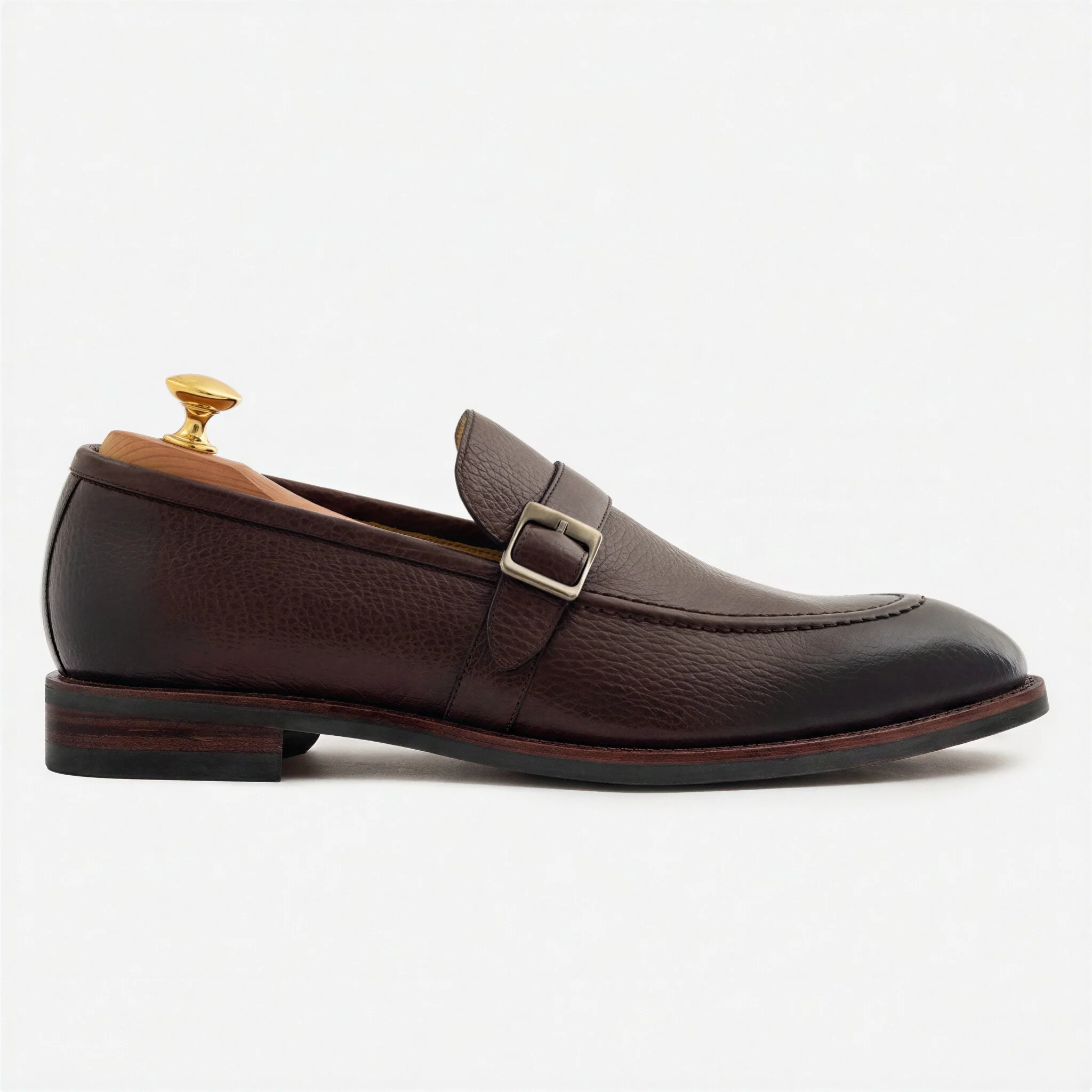 Archie Belted Loafer - Men’s Pebbled Leather - Image 20