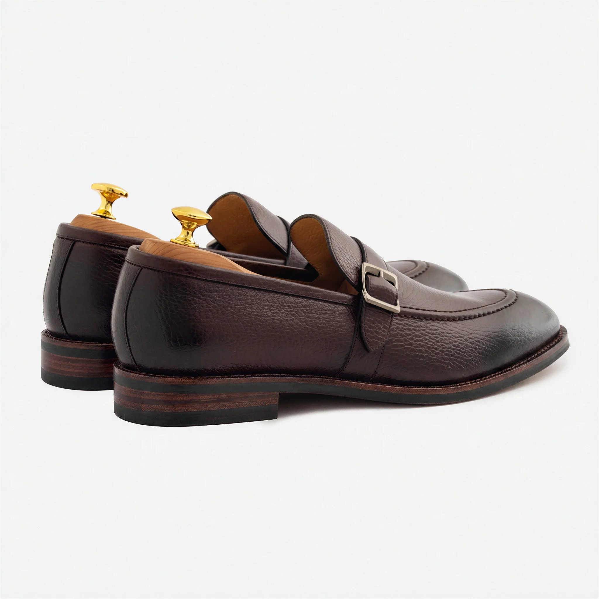 Archie Belted Loafer - Men’s Pebbled Leather - Image 21