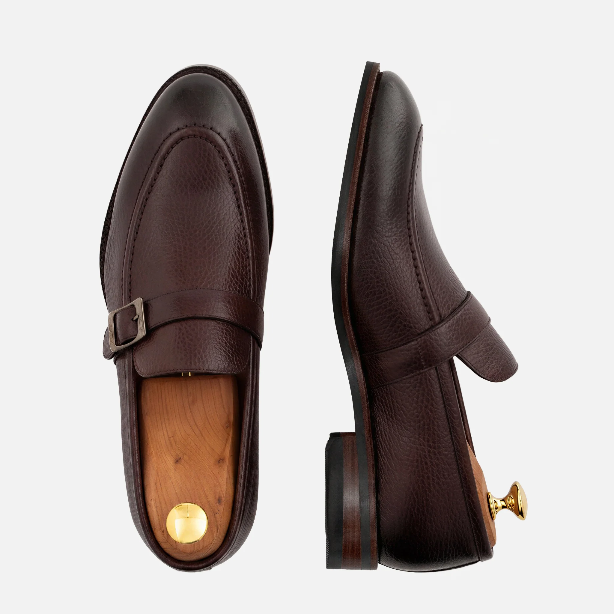 Archie Belted Loafer - Men’s Pebbled Leather - Image 22