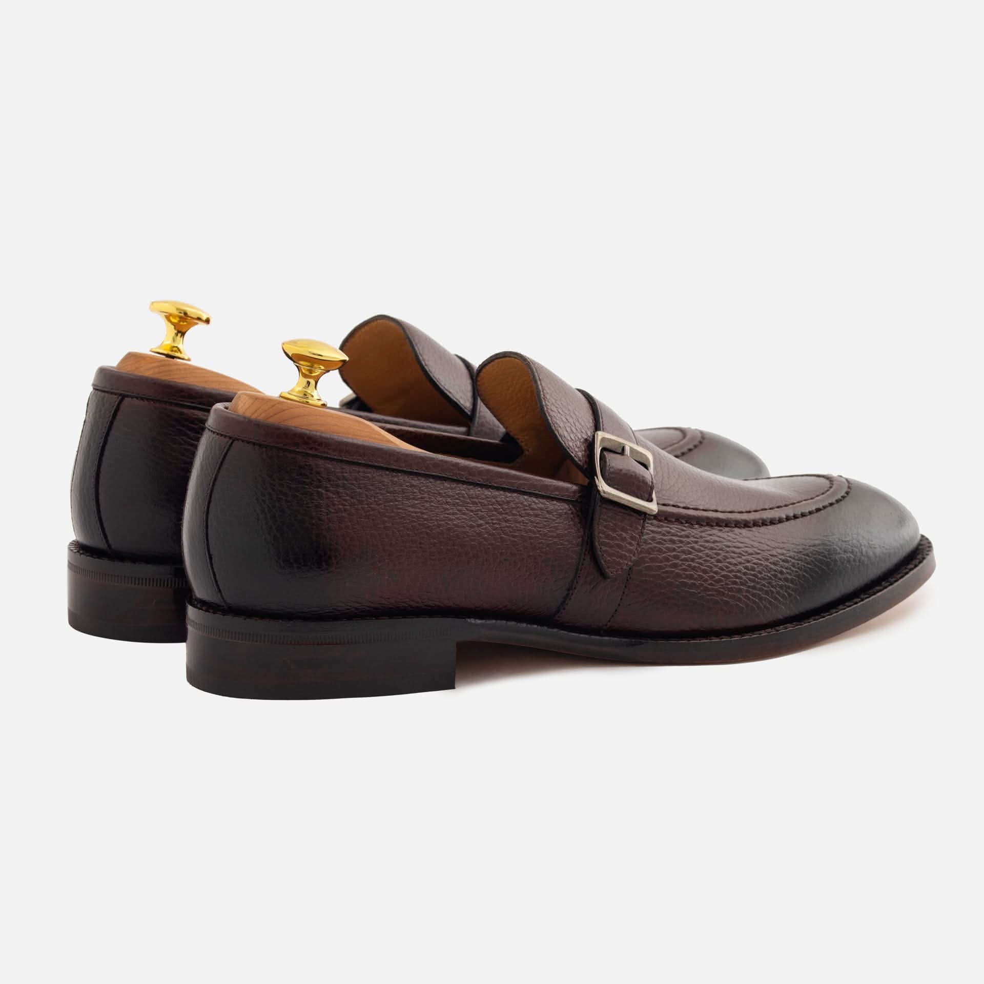 Archie Belted Loafer - Men’s Pebbled Leather - Image 9