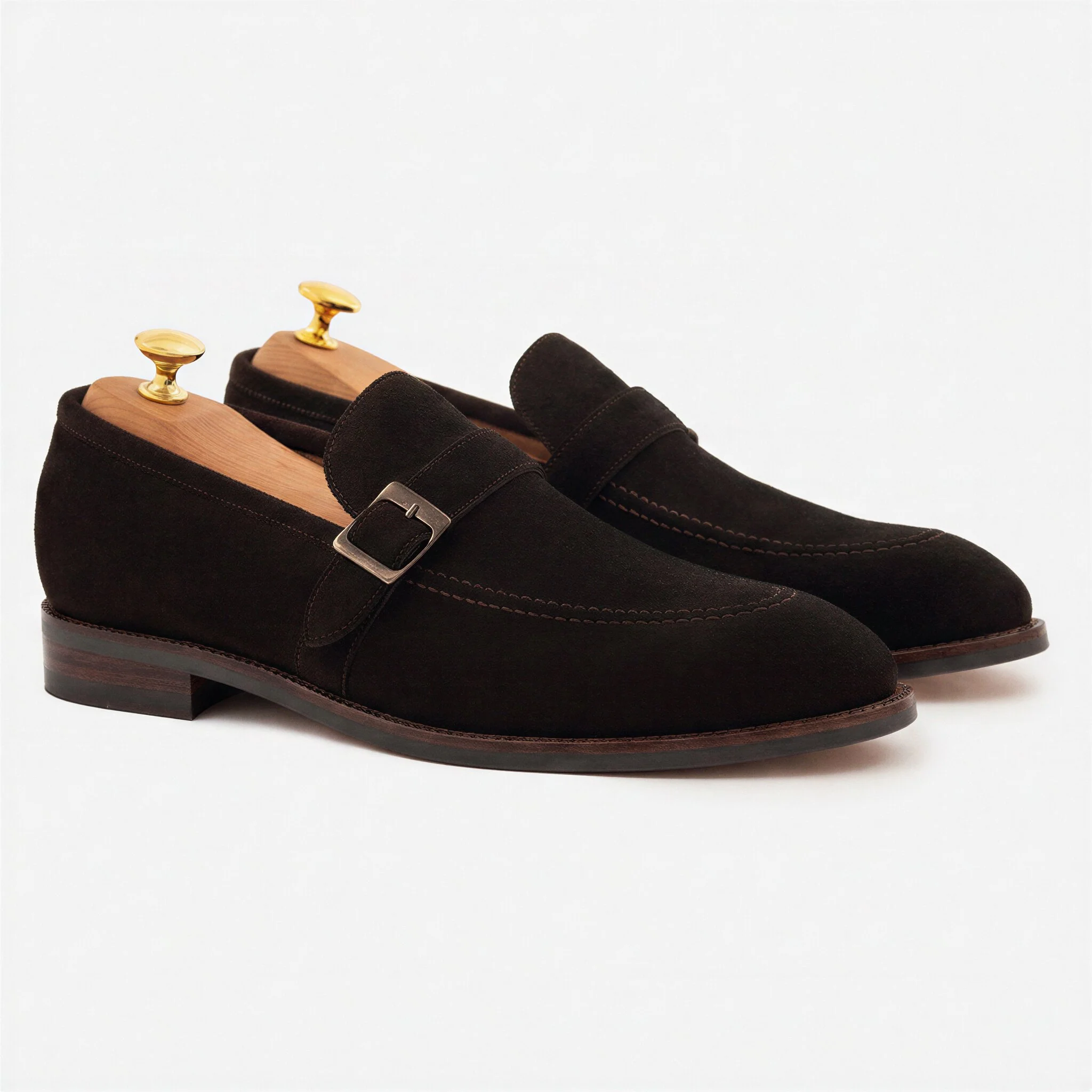 Archie Belted Loafer - Men’s Water-Repellent Suede - Image 13