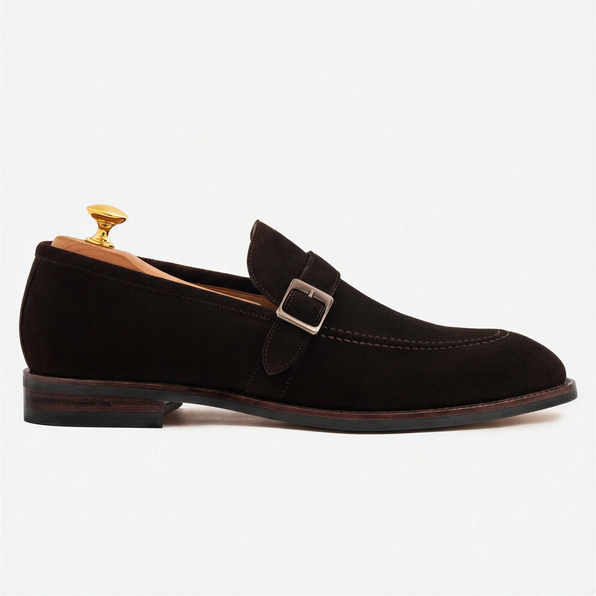 Archie Belted Loafer - Men’s Water-Repellent Suede - Image 14