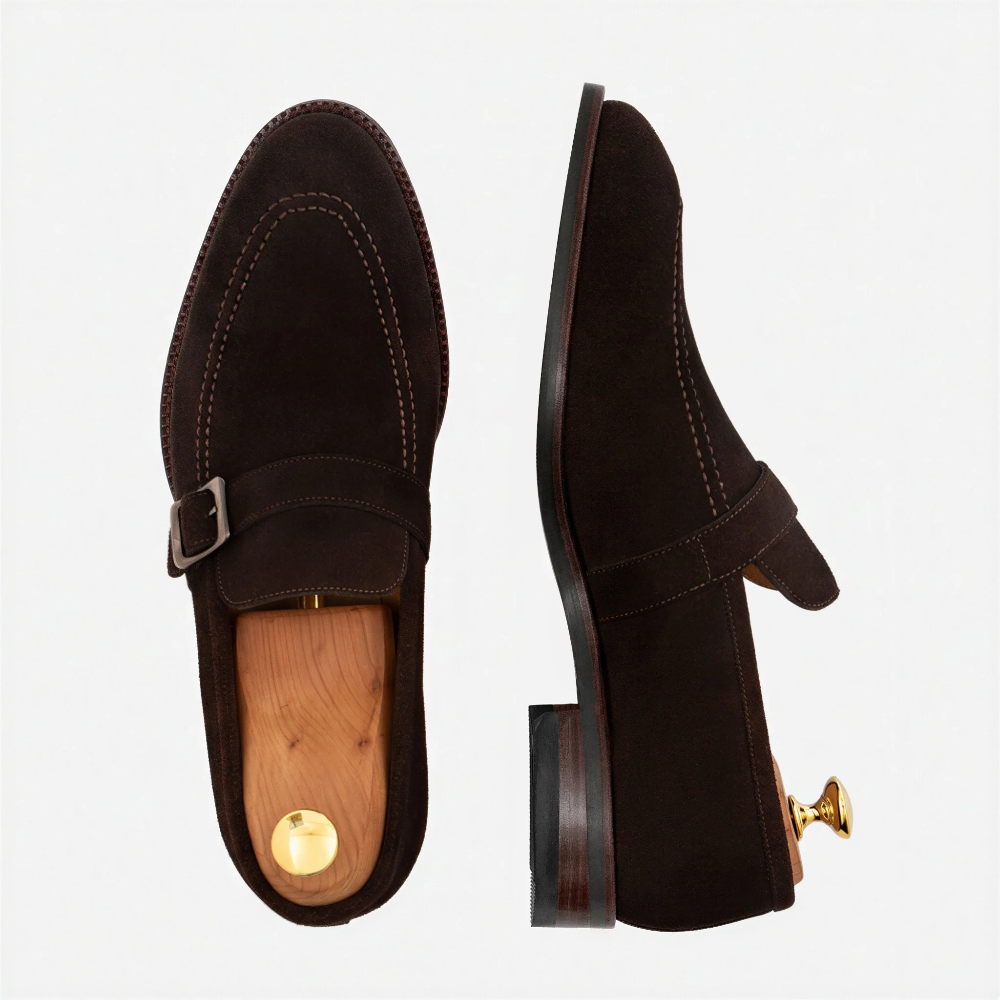 Archie Belted Loafer - Men’s Water-Repellent Suede - Image 16