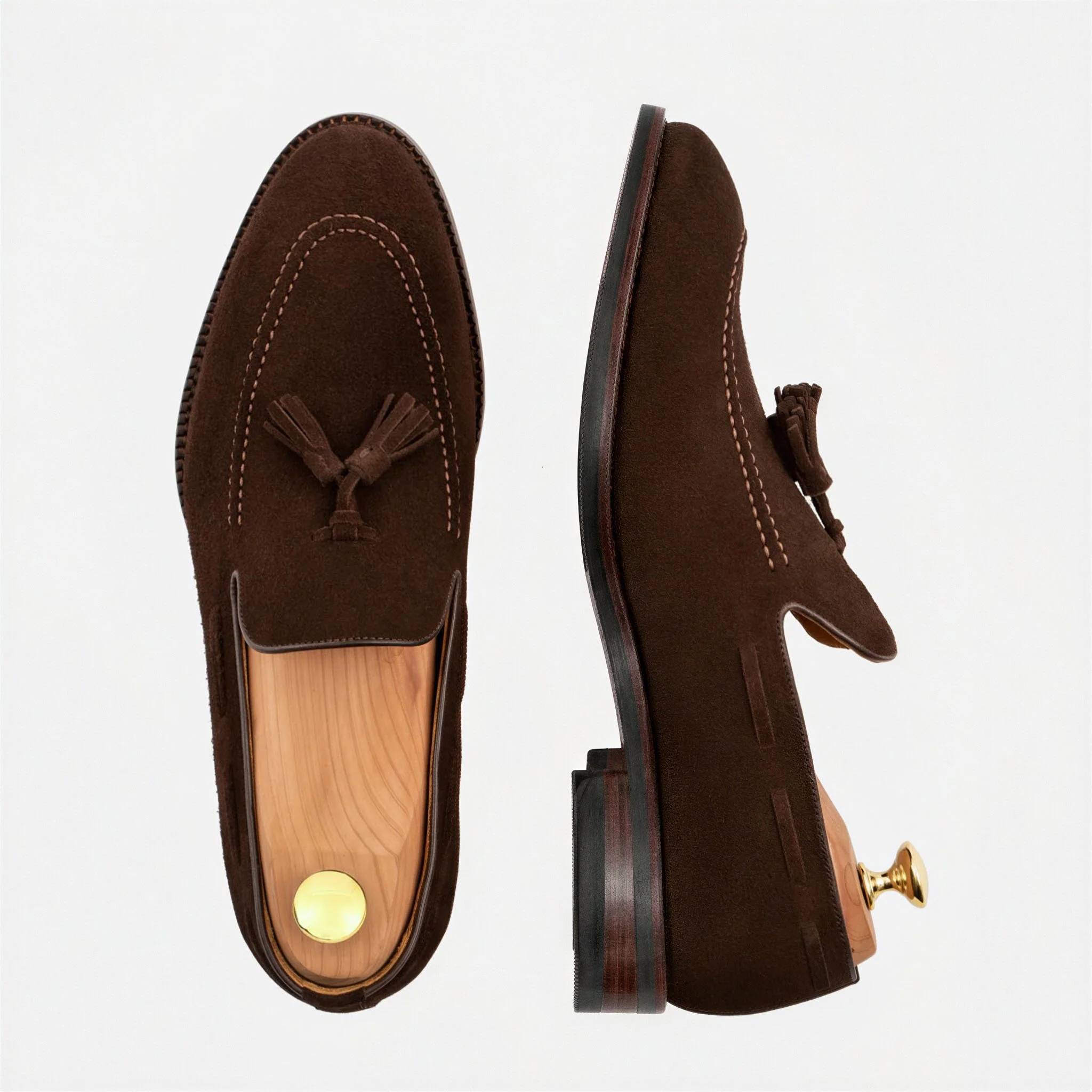 Bernard Tassel Loafers - Suede - Men's - Image 16
