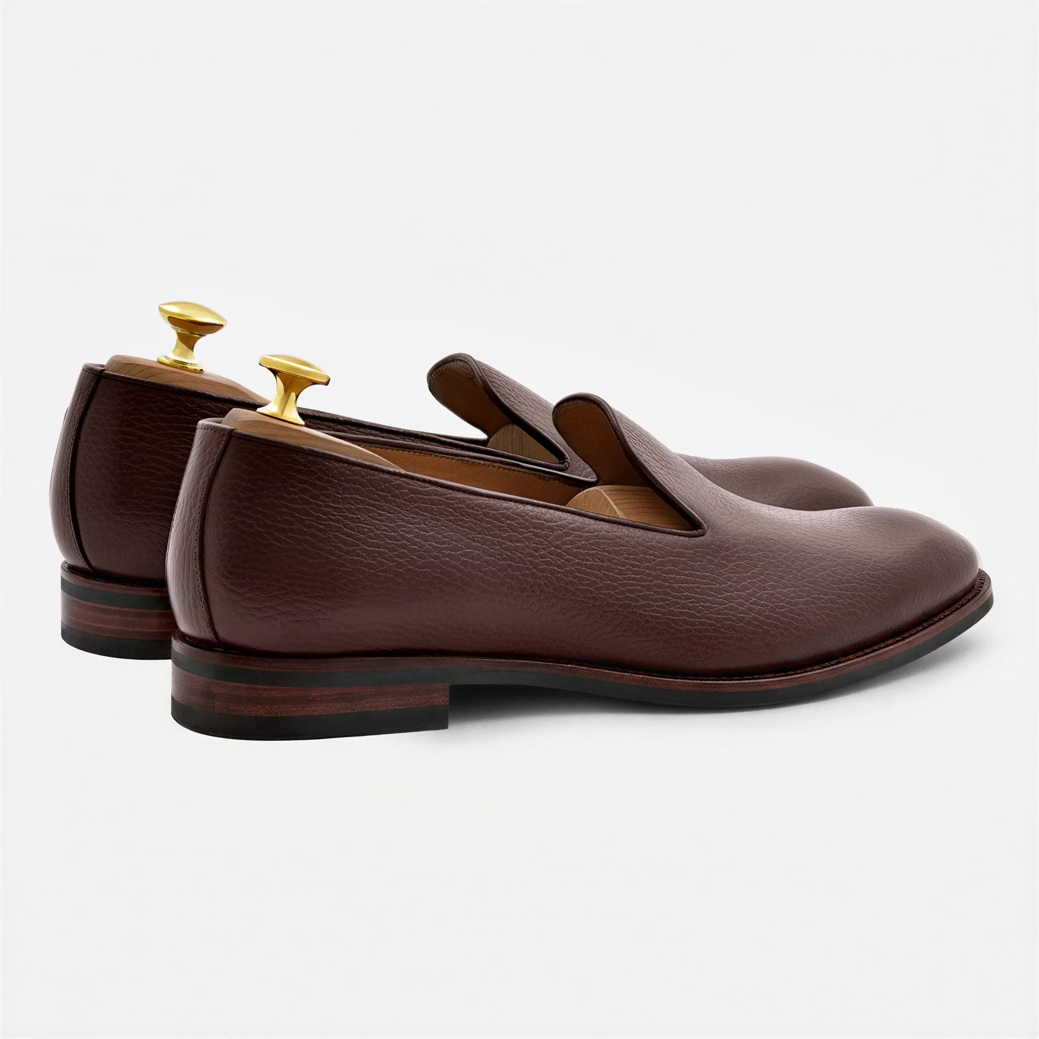 Langford Wholecut Loafers - Pebbled - Men's - Image 21