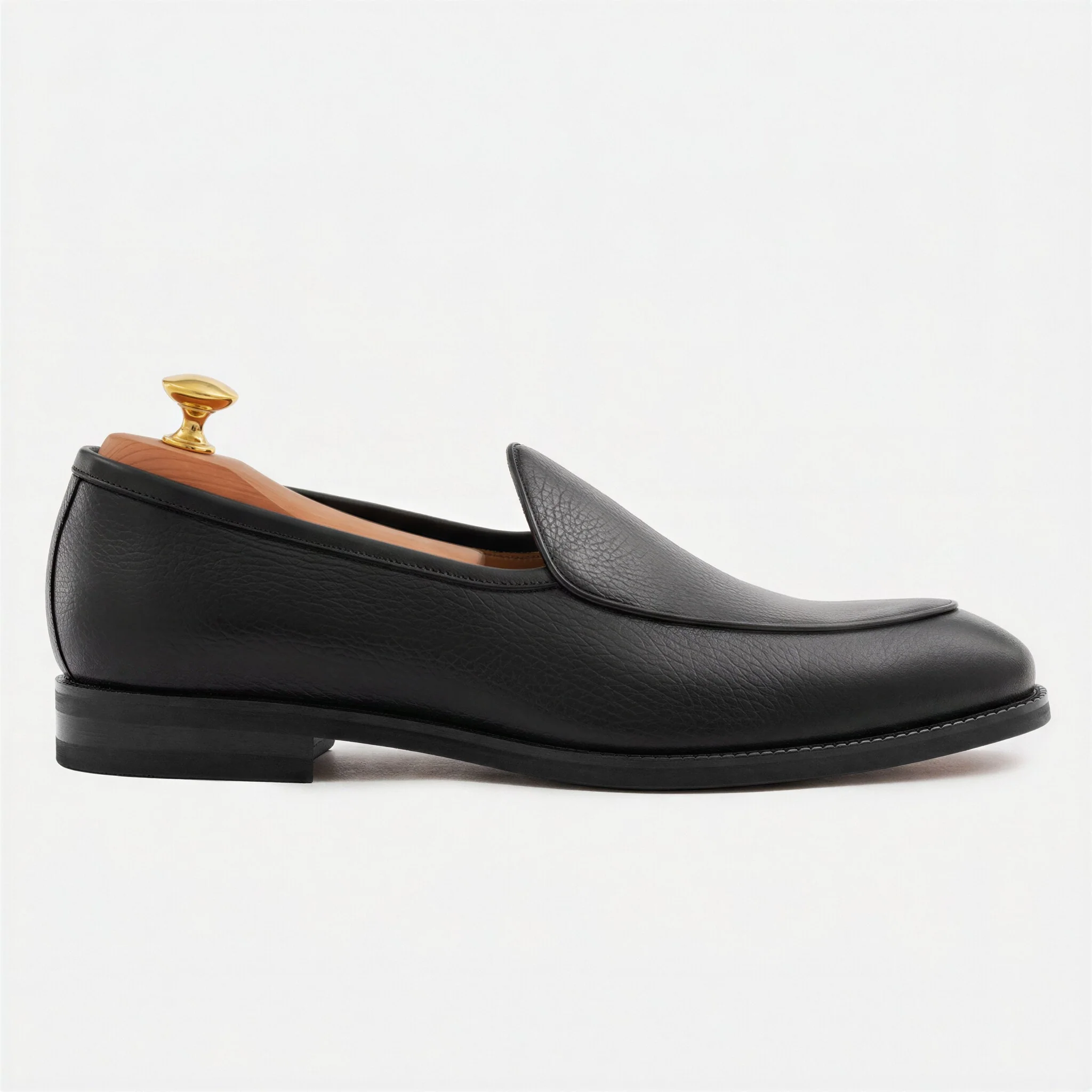 Vincent Belgian Loafers - Pebbled Leather - Men's - Image 14